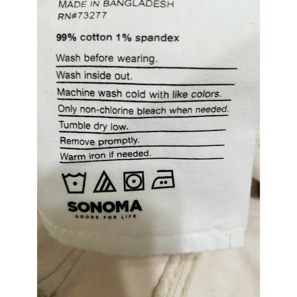 NWT - Sonoma Women's Beige Girlfriend Jeans 5 Pockets High Rise Size 16W - Picture 8 of 8